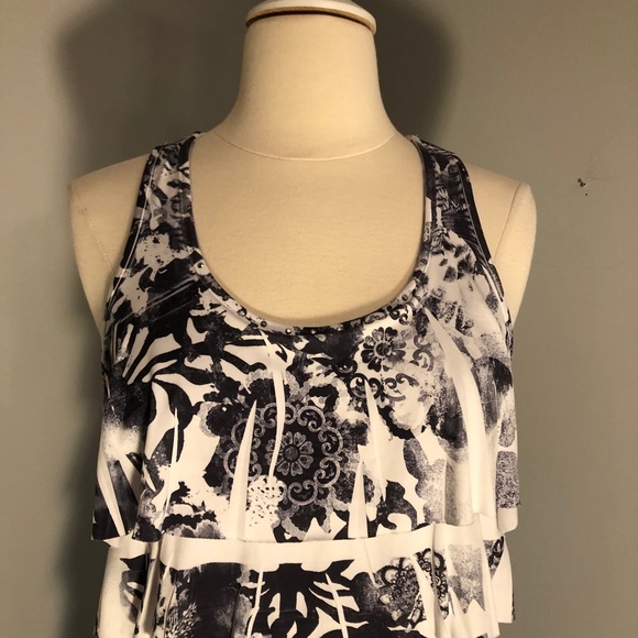 COPY - One World Live and Let Live Black and white Tank - Picture 9 of 11